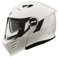 Simpson Darksome Flip Front Motorcycle Helmet (Gloss White)