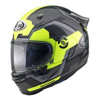Arai Quantic Face Motorcycle Helmet (Grey/Flo Yellow)