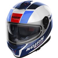 Nolan N80-8 Mandrake Helmet (Metal White/Blue/Red)