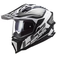 LS2 MX701 Explorer Alter Off Road Helmet (Matt Black|White) 06