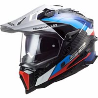 LS2 MX701 Explorer Carbon Frontier Off Road Helmet (Gloss Black/Blue) 06