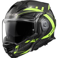 LS2 FF901 Advant X Future Carbon Flip Front Helmet (Black|Yellow)